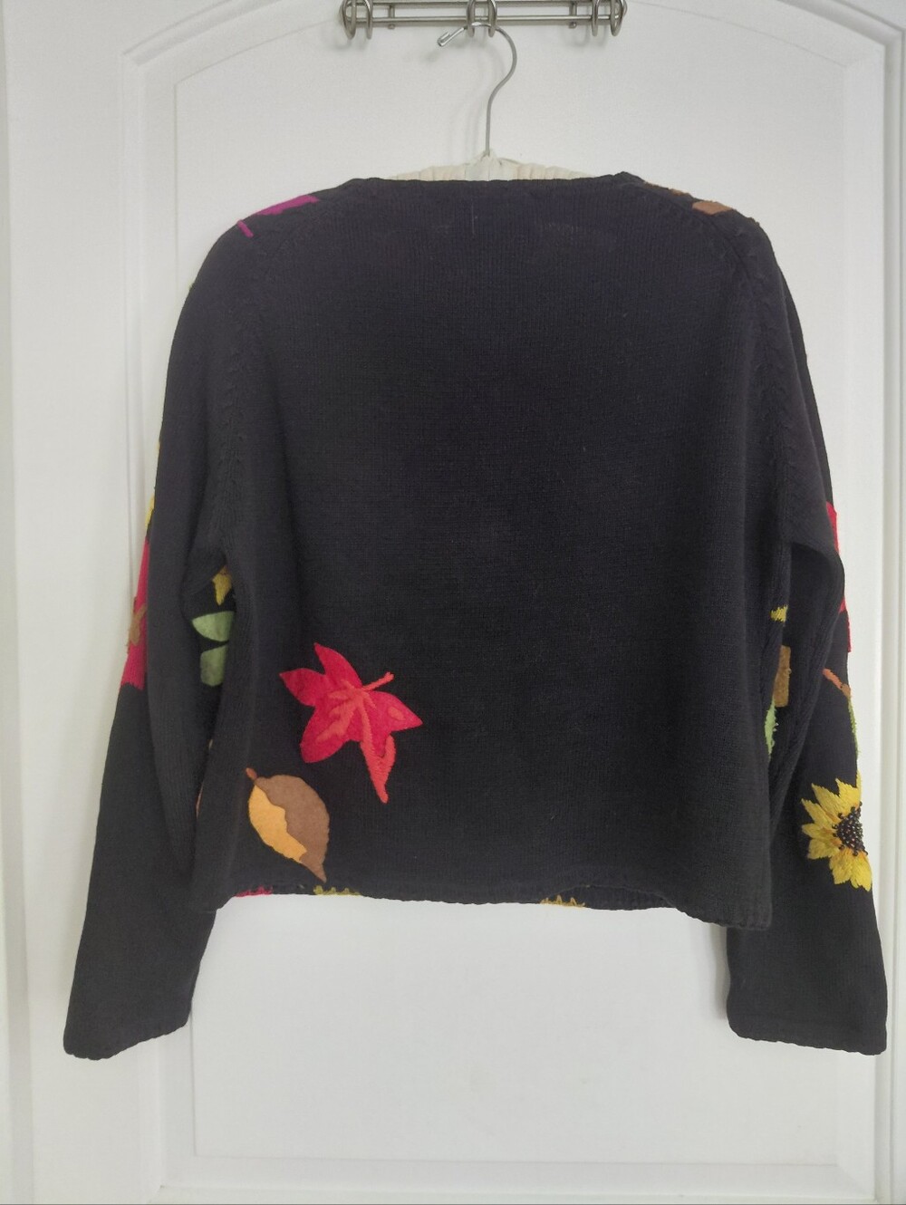 VINTAGE Michael Simon Sunflower Cardigan - Picture 2 of 10